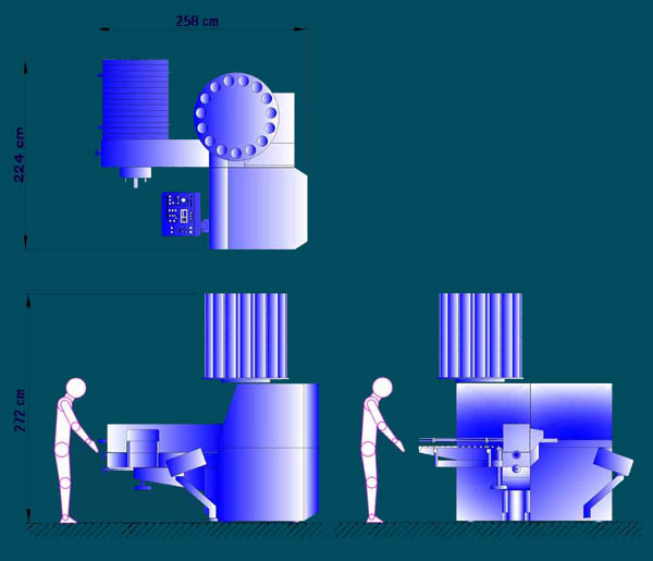 N-DO-6 Cup Printer Dimension